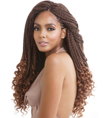 TWB101 -  CURLY ENDS BOX BRAID 18"
