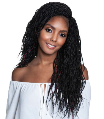 SB305-3X PRE-STRETCHED WAVY SENEGAL TWIST 18"
