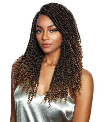 SB307-3X COILY ENDS SENEGAL TWIST 14"