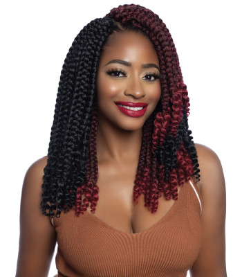 BOX207 - 2X CURLY ENDS JUMBO BOX BRAID 12"