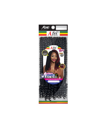 BOX207 - 2X CURLY ENDS JUMBO BOX BRAID 12"
