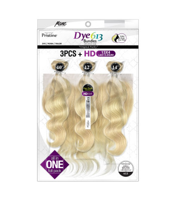 PDW1311 - DYE 613 BODY WAVE 3PCS+ HD 13X4 CLOSURE