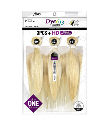 PDW1312 - DYE 613 STRAIGHT 3PCS+ HD 13X4 CLOSURE