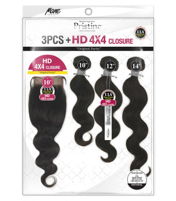 PEW4401 - 11A BODY WAVE3PCS+ HD 4X4 CLOSURE