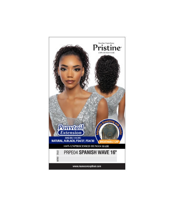 PRPE04 - SPANISH WAVE DRAWSTRING PONYTAIL 16"