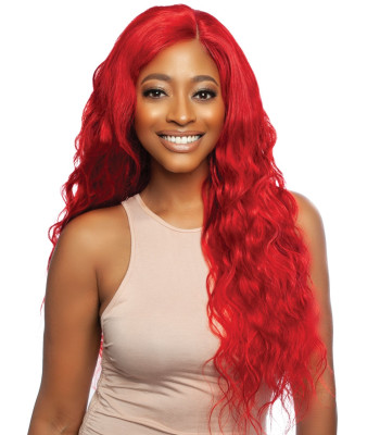 PRW1311 XXS~XL RED BUNDLE BODY WAVE 3PCS + HD 13X4 CLOSURE