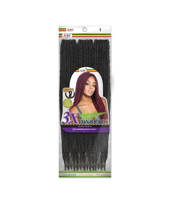 TWB301 - 3X PRE-STRETCHED BOX BRAID 20"