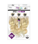PDW1311 - DYE 613 BODY WAVE 3PCS+ HD 13X4 CLOSURE