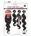 PEW4401 - 11A BODY WAVE3PCS+ HD 4X4 CLOSURE