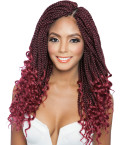 BOX301-3X CURLY ENDS BOX BRAID 14"