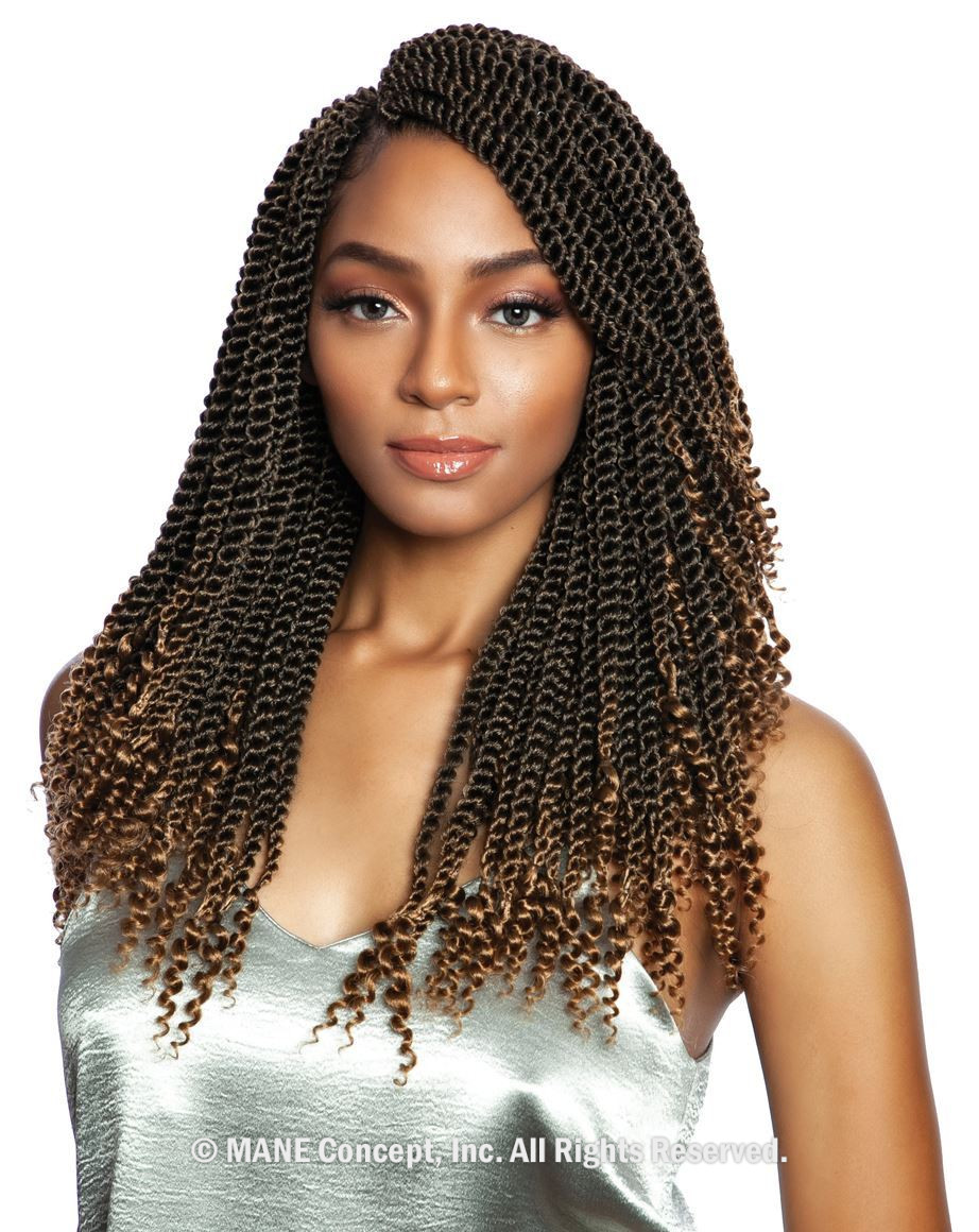 SB307-3X COILY ENDS SENEGAL TWIST 14"