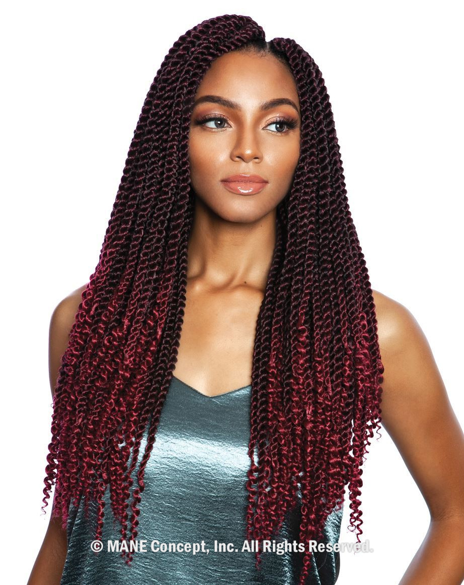 SB308-3X COILY ENDS SENEGAL TWIST 18"