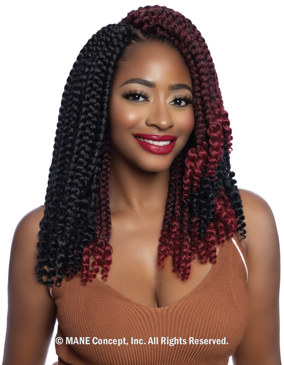 BOX207 - 2X CURLY ENDS JUMBO BOX BRAID 12"