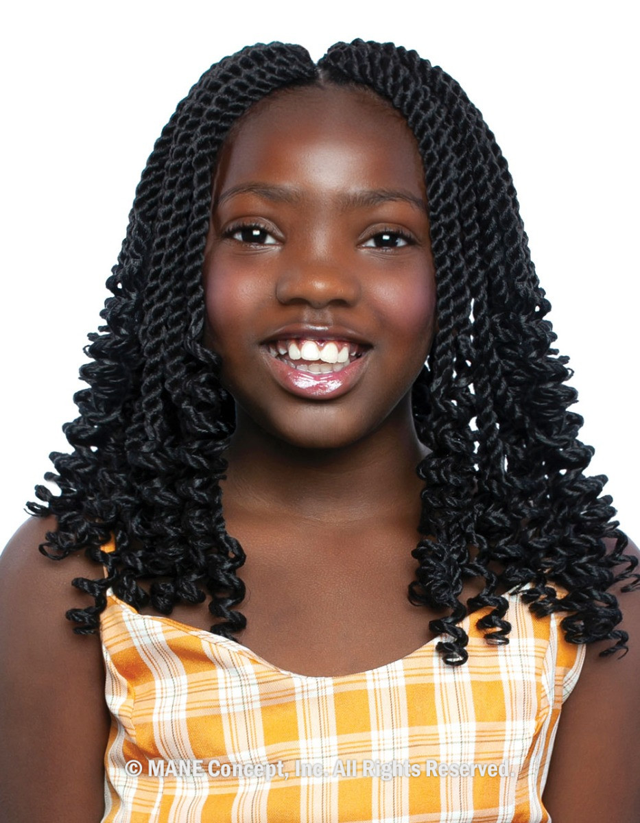 KR12 - KIDS SENEGAL TWIST WITH COILY ENDS 10"