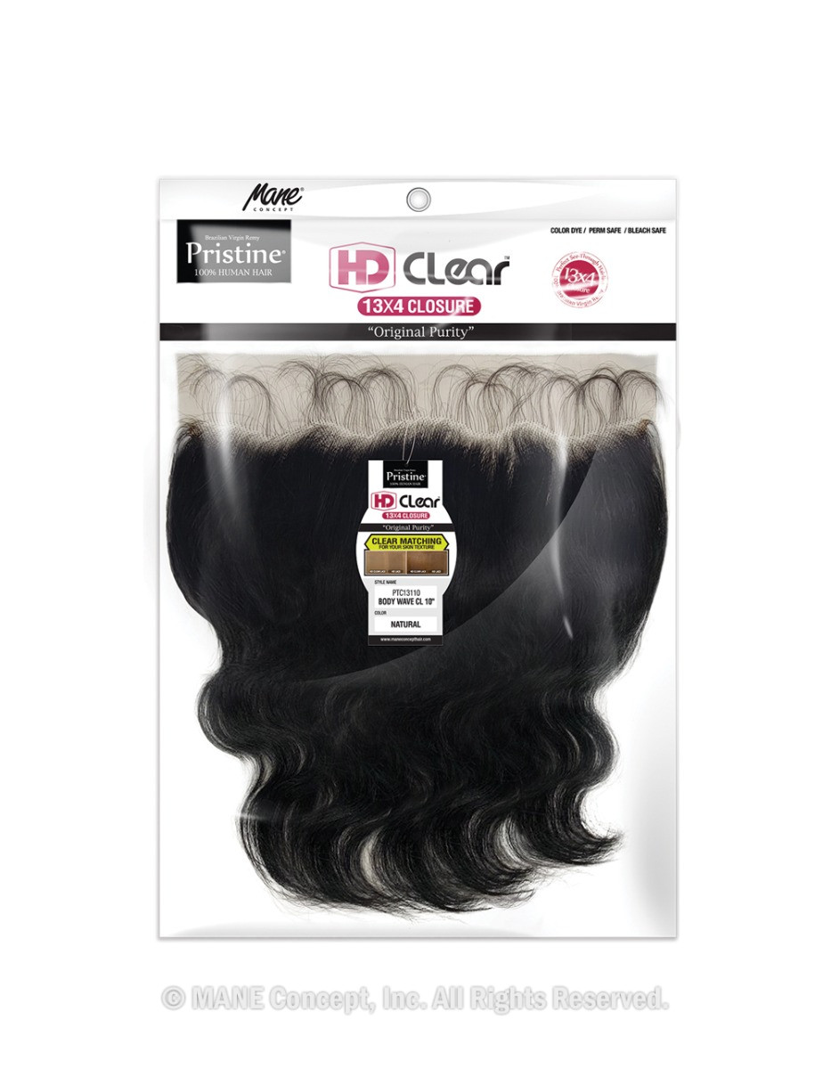 PTC131 PRISTINE 13X4 HD CLEAR BODY WAVE CLOSURE