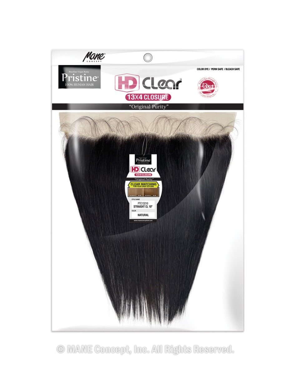 PTC13210~13220 - PRISTINE 13X4 HD CLEAR STRAIGHT CLOSURE