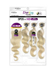 PDW4401 - DYE 613 BODY WAVE 3PCS+ HD 4X4 CLOSURE