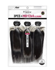 PEW1302 - 11A STRAIGHT 3PCS+ HD 13X4 CLOSURE XXS~L