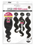 PEW4401 - 11A BODY WAVE3PCS+ HD 4X4 CLOSURE