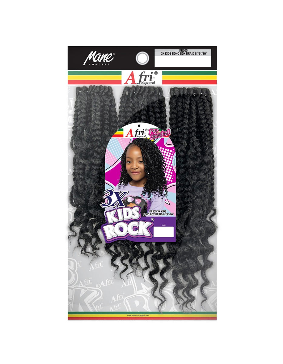 3X KIDS BOHO BOX BRAID 8" loading=